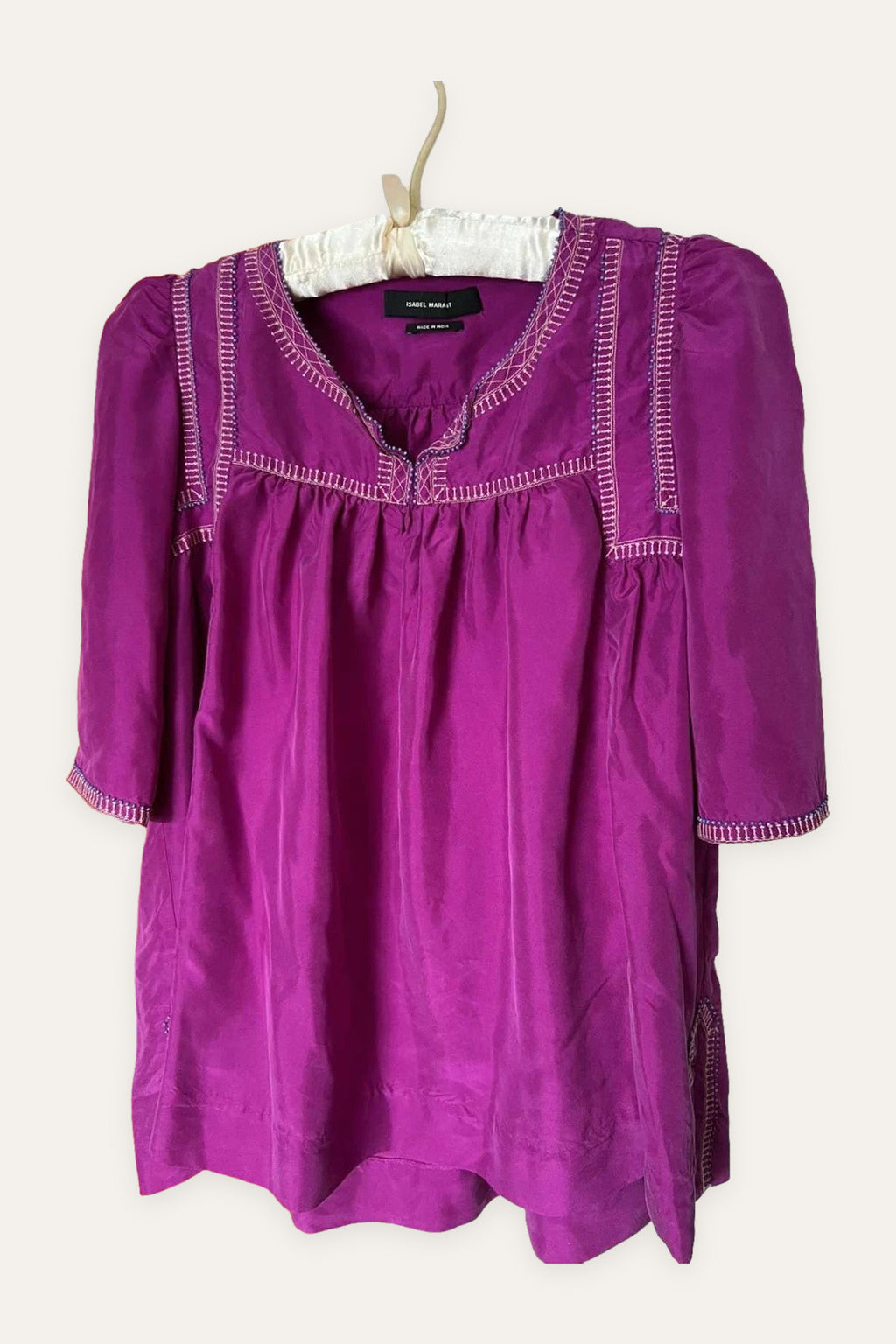 Isabel Marant silk fuchsia blouse