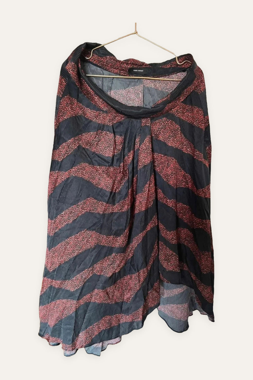 Isabel Marant viscose silk long asymmetric skirt