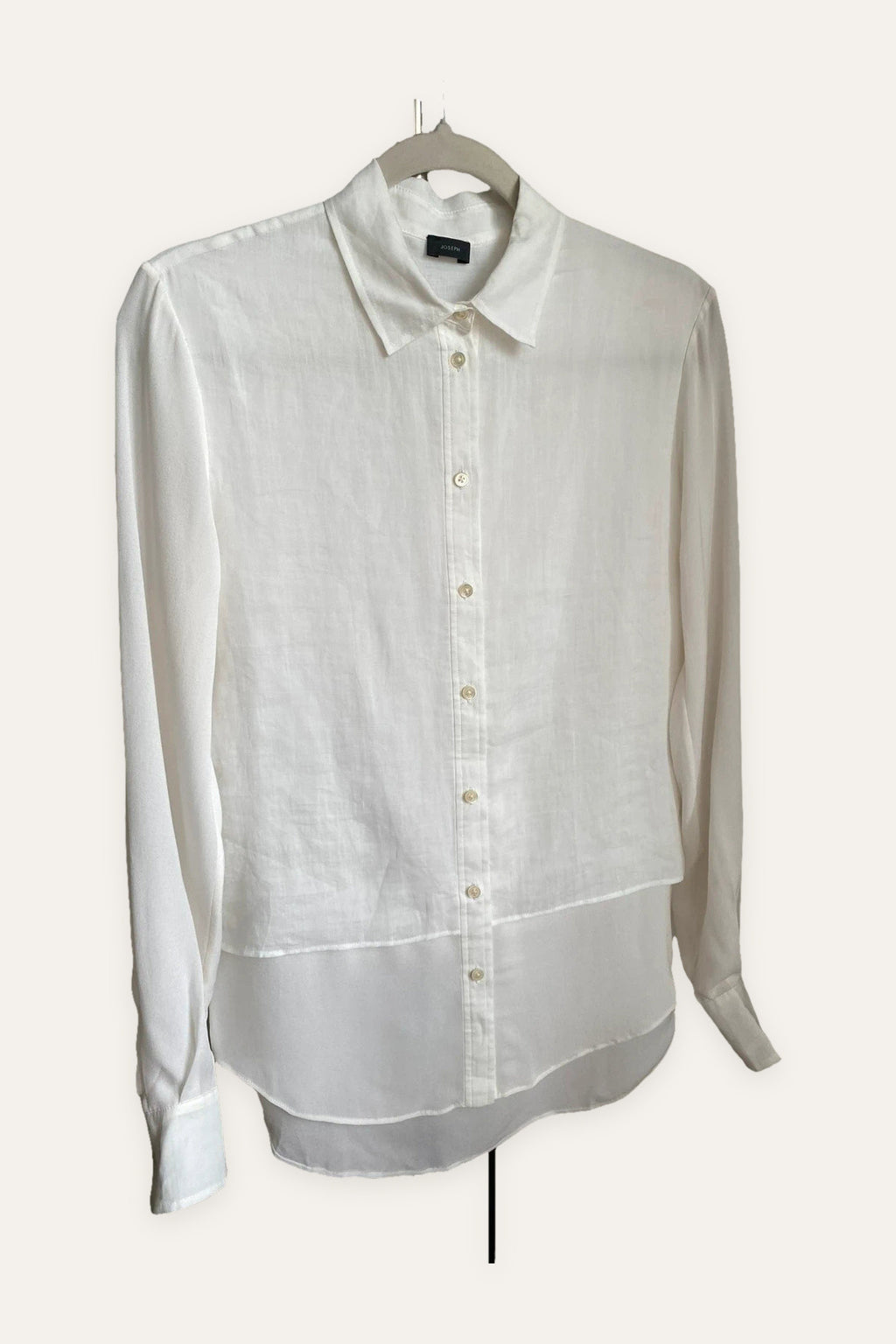 Joseph ramie silk white shirt