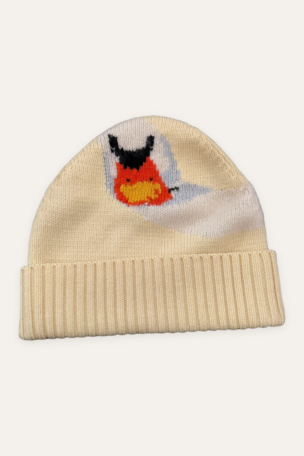 J.W. Anderson new sheep wool cream swan hat