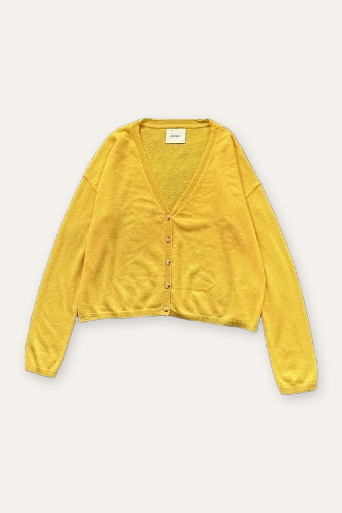 Lisa Yang yellow cashmere cardigan