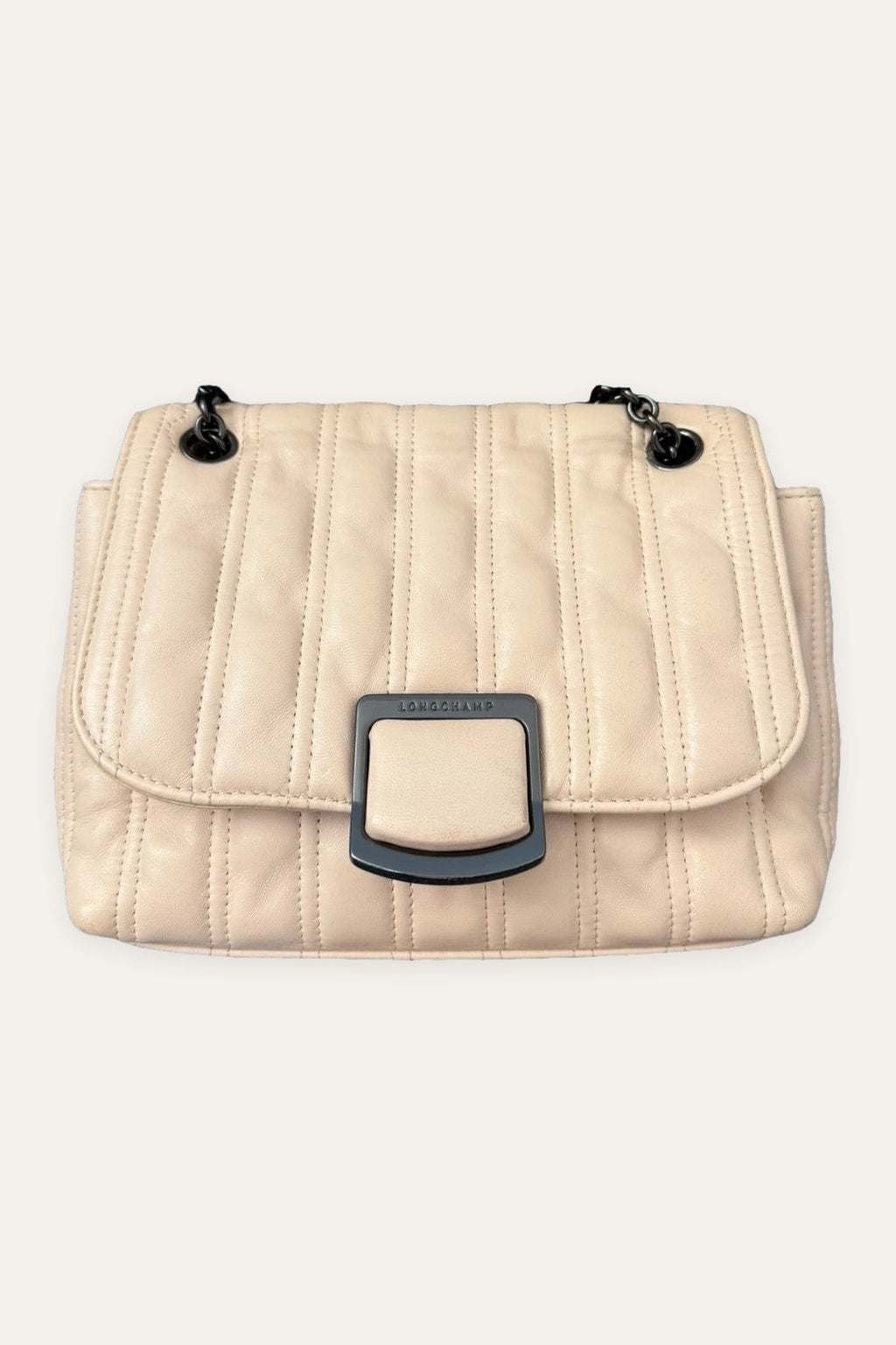 Longchamp Brioche light pink leather crossbody shoulder bag