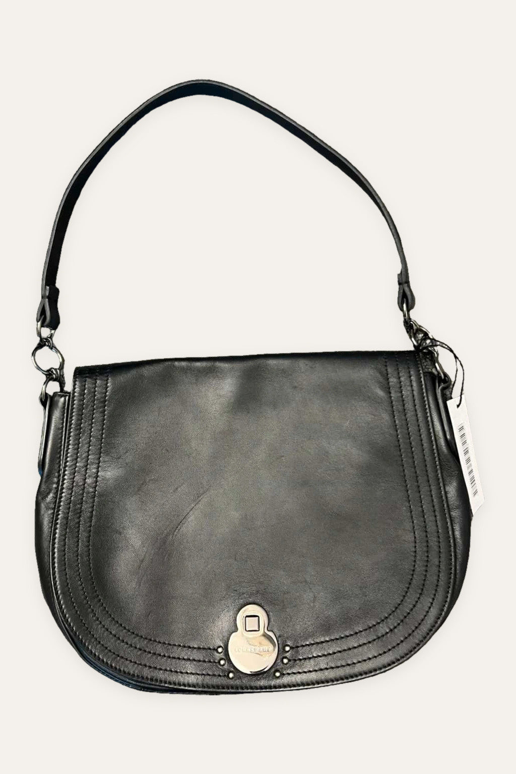 Longchamp cavalcade black leather shoulder bag