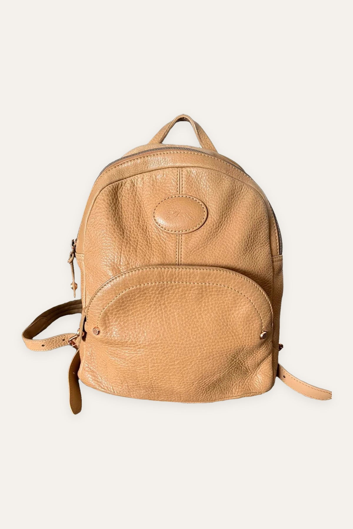 Longchamp cosmos beige leather backpack