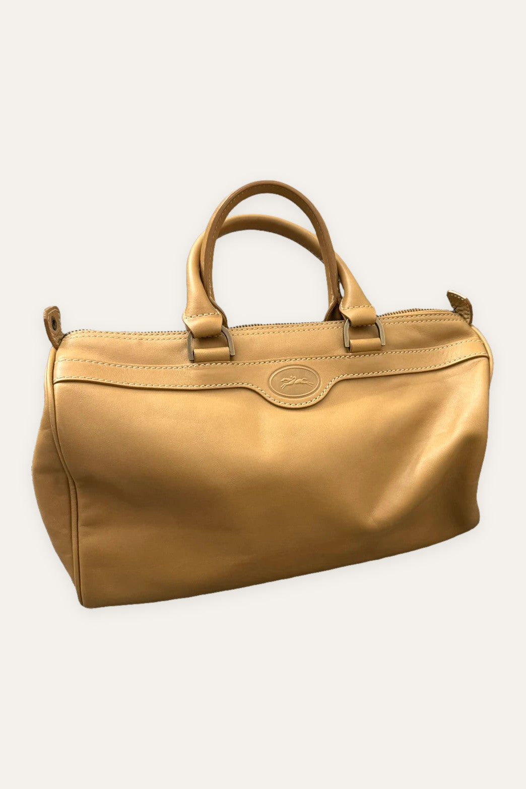 Longchamp new beige leather bag