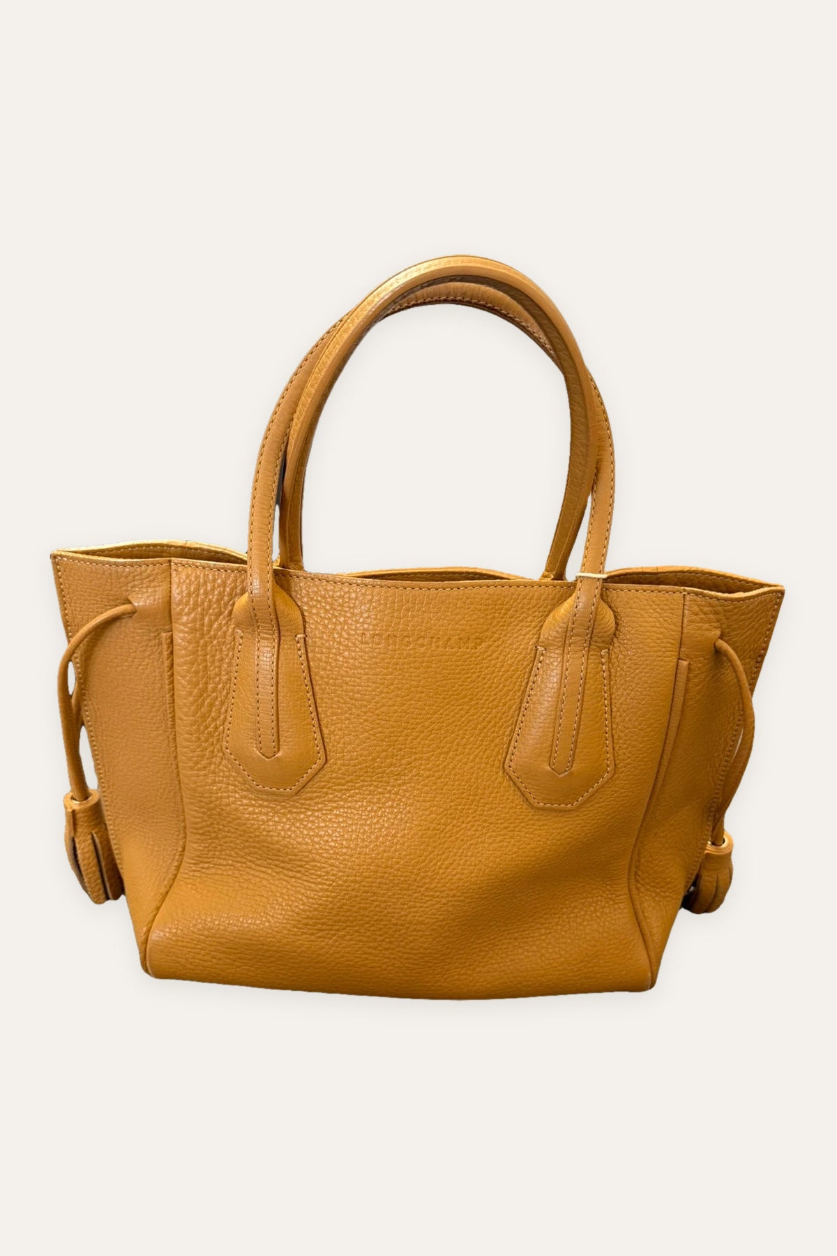 Longchamp Penelope beige leather bag