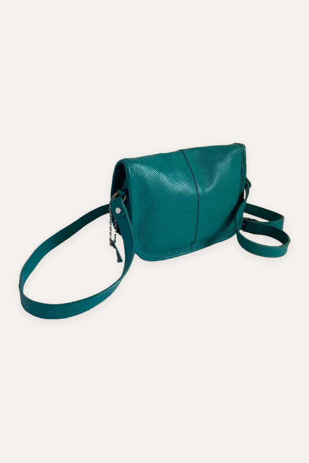 Longchamp quadri new turquoise mint leather crossbody bag