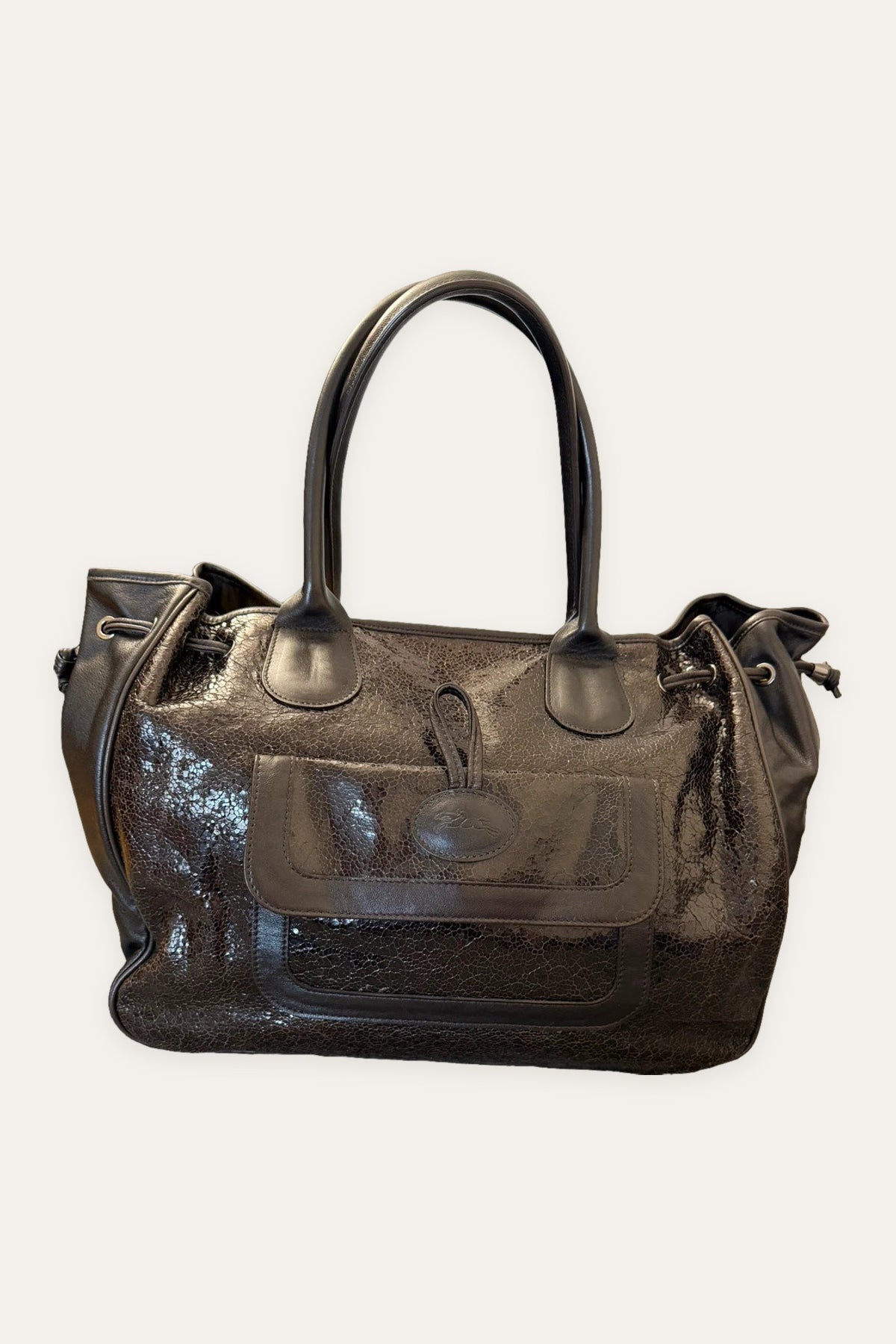 Longchamp roseau big chocolate brown leather bag