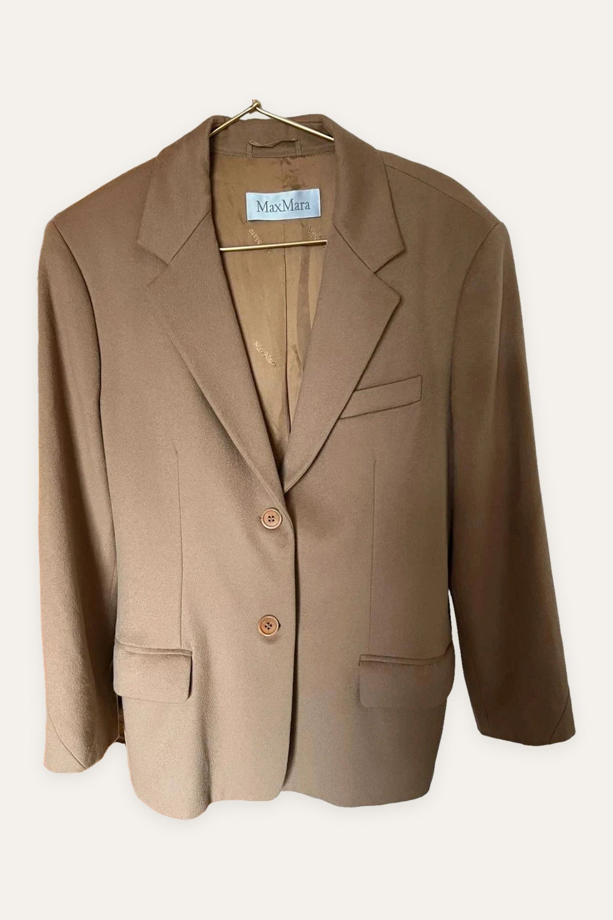 Max Mara beige wool blazer