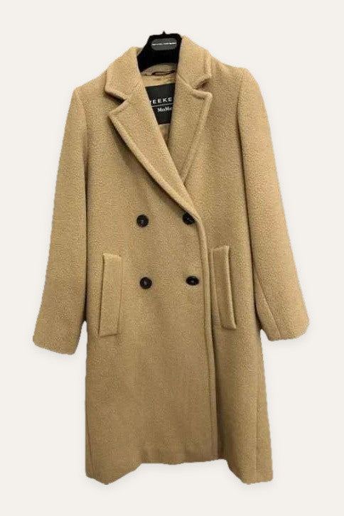 Max Mara weekend beige wool alpaca coat