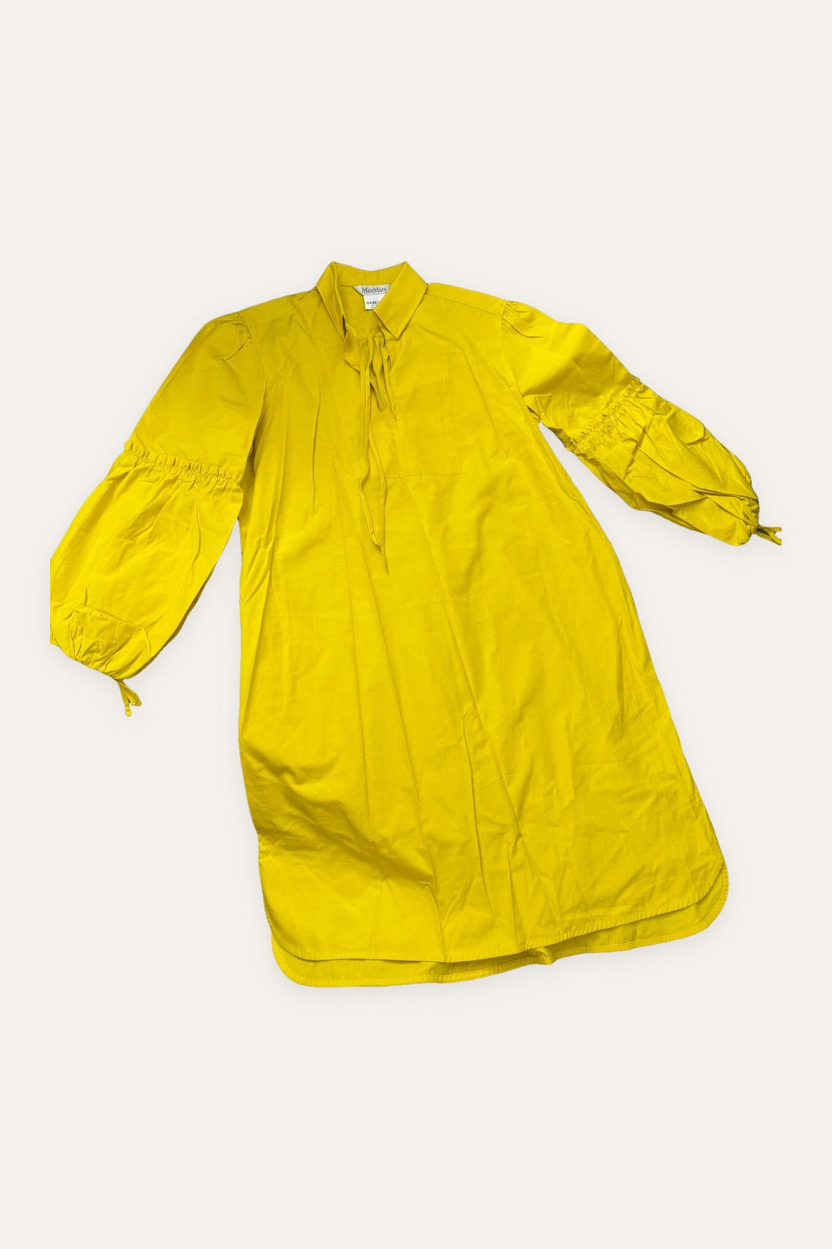 Max Mara yellow cotton dress