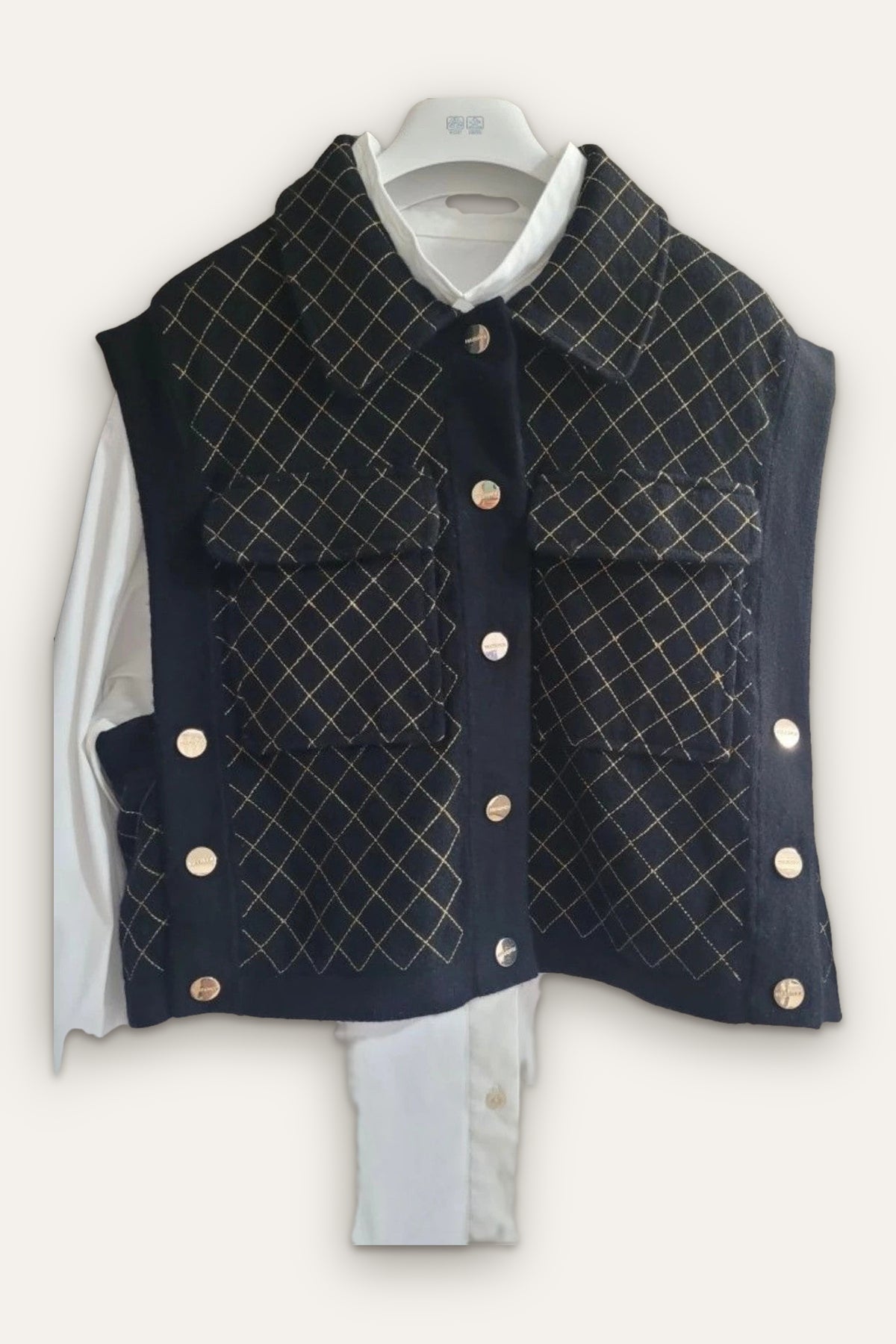 Max&Moi cashmere wool jacket vest
