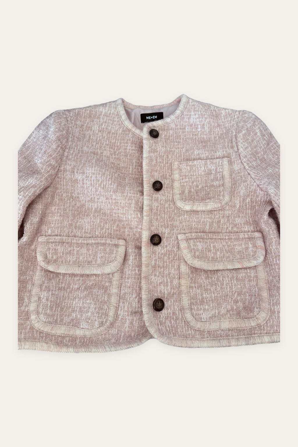 ME+EM pink crop jacket