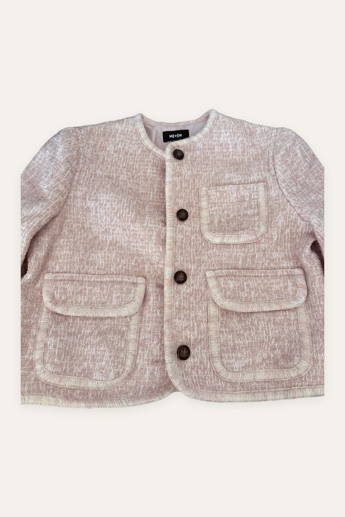 ME+EM pink crop jacket