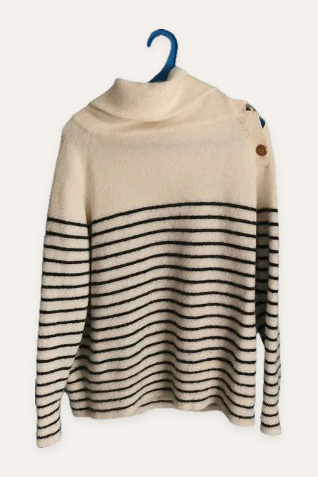 Mes Demoiselles alpaca striped sweater