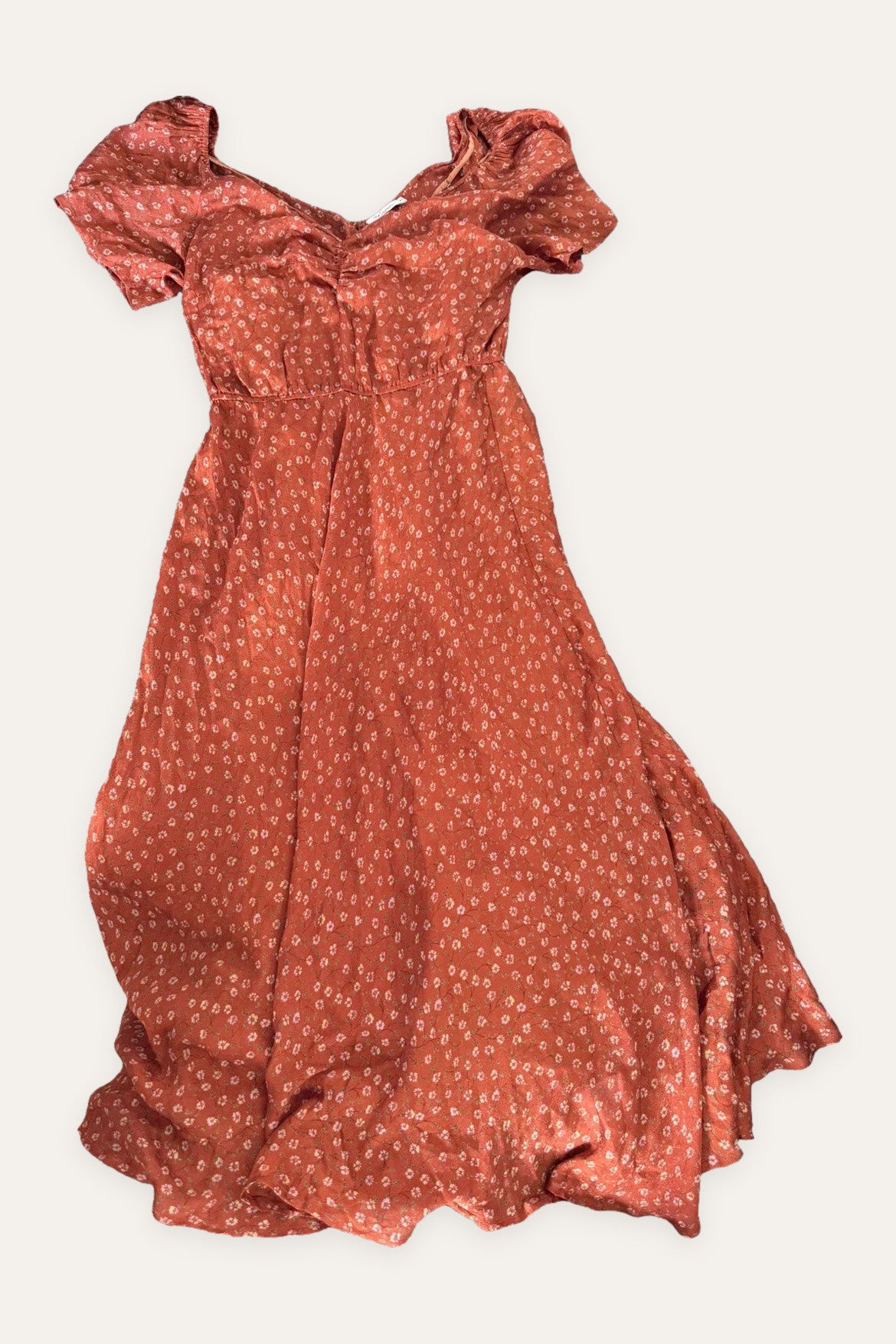 Mes Demoiselles brown silk long dress