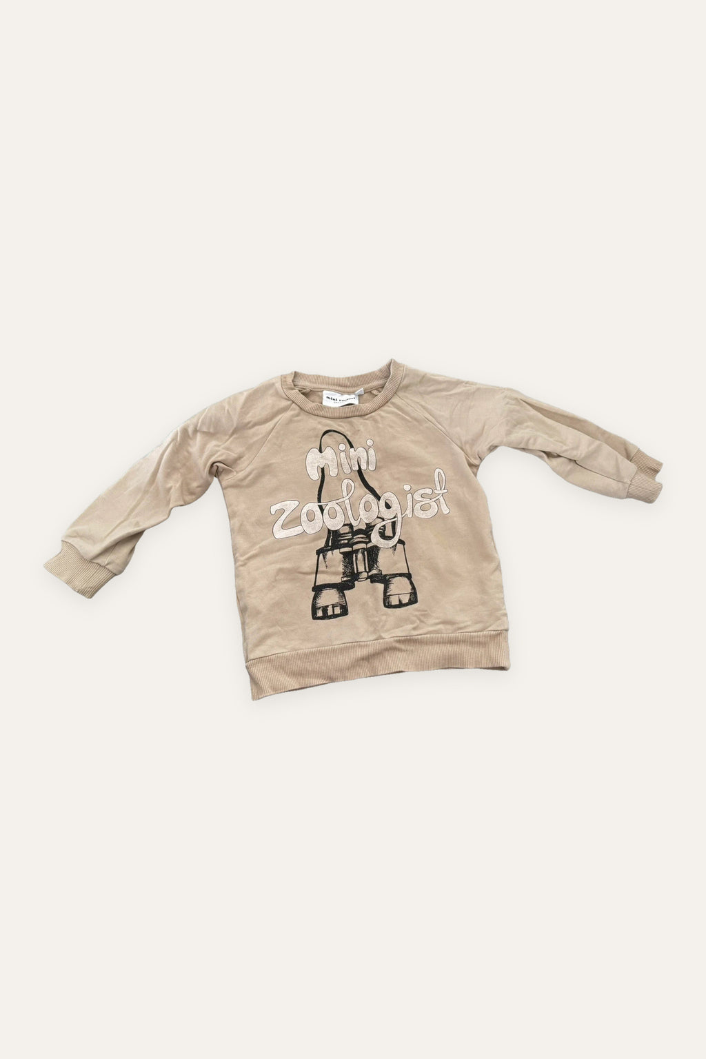Mini Rodini beige cotton jumper