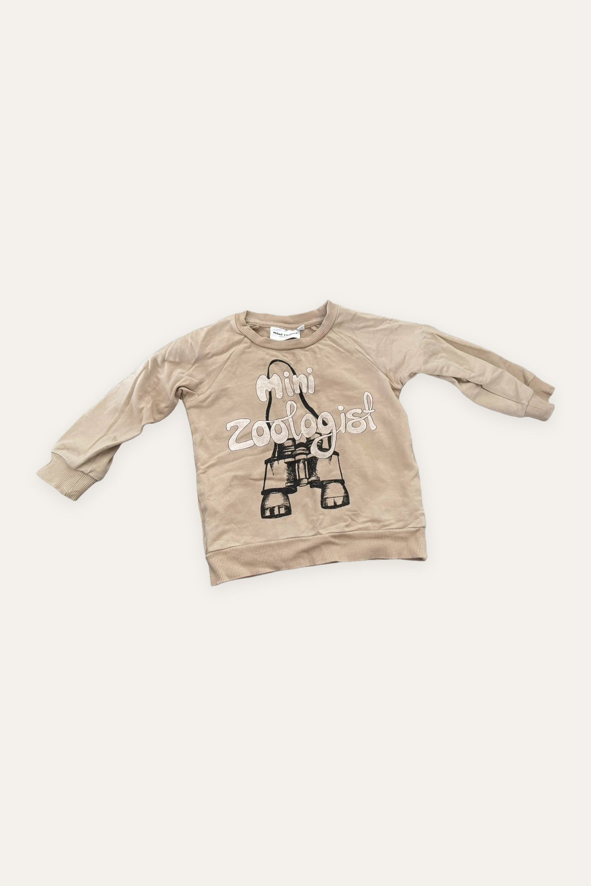 Mini Rodini beige cotton jumper