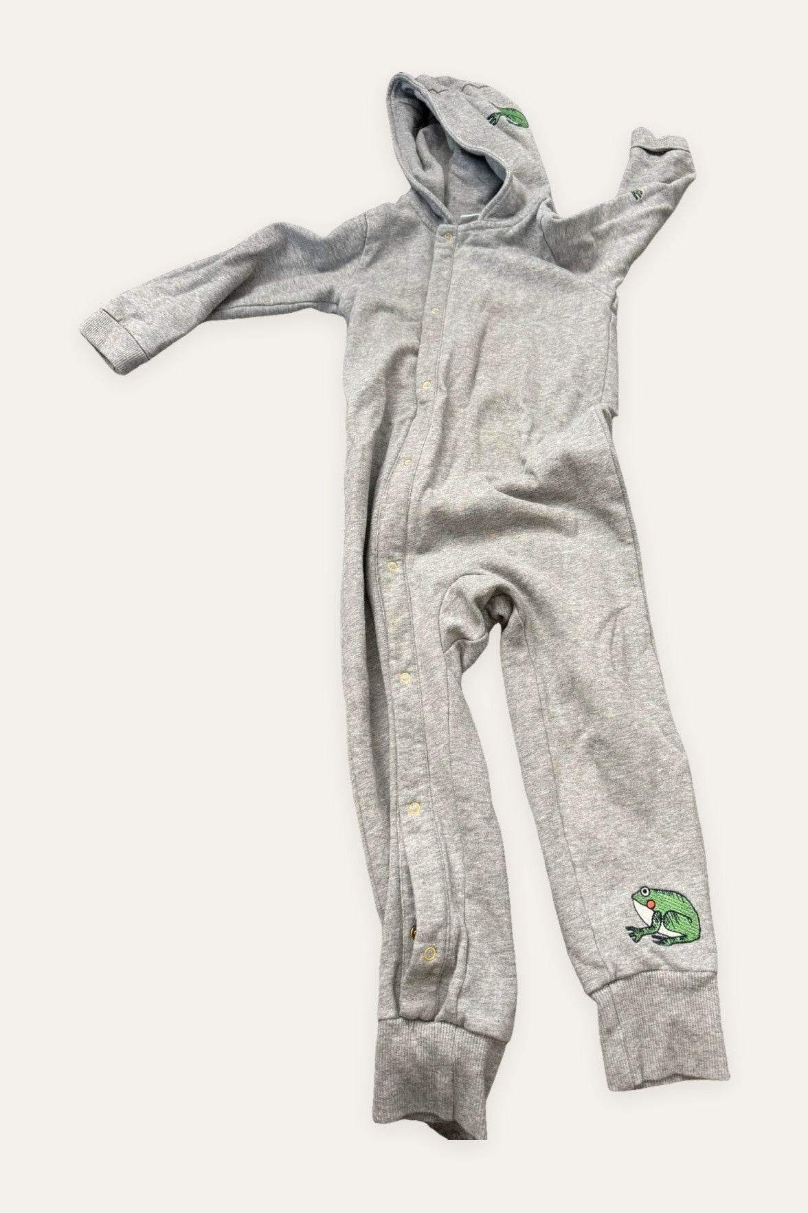 Mini Rodini grey cotton romper