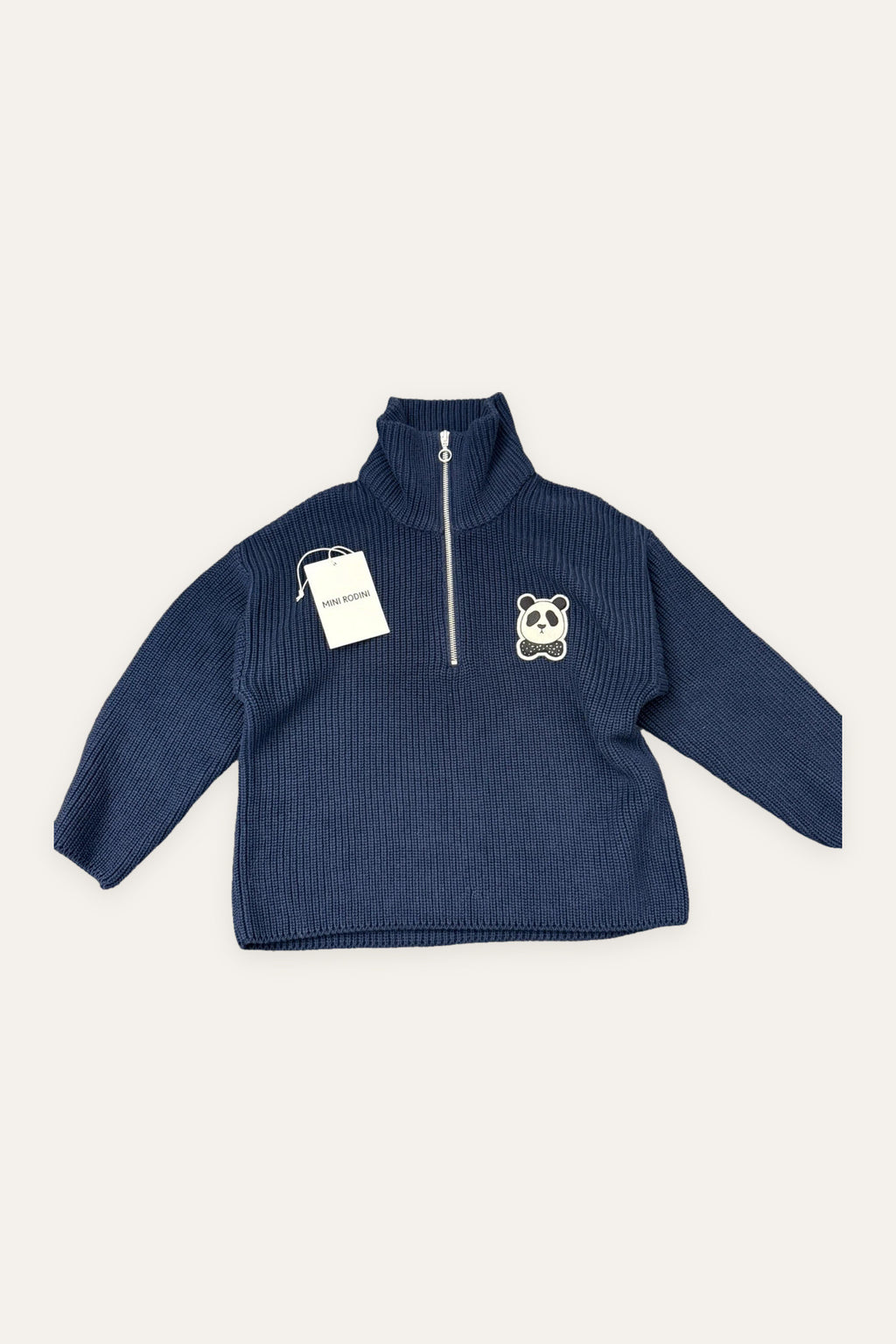 Mini Rodini navy blue cotton jumper sweater