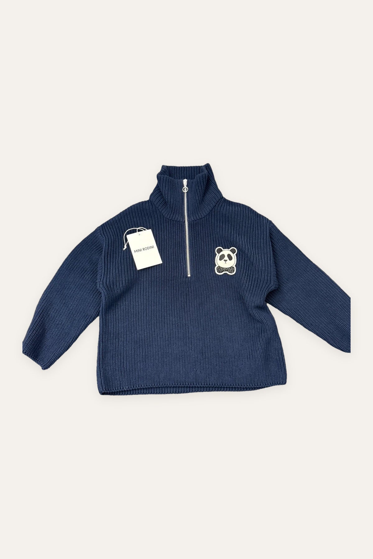Mini Rodini navy blue cotton jumper sweater