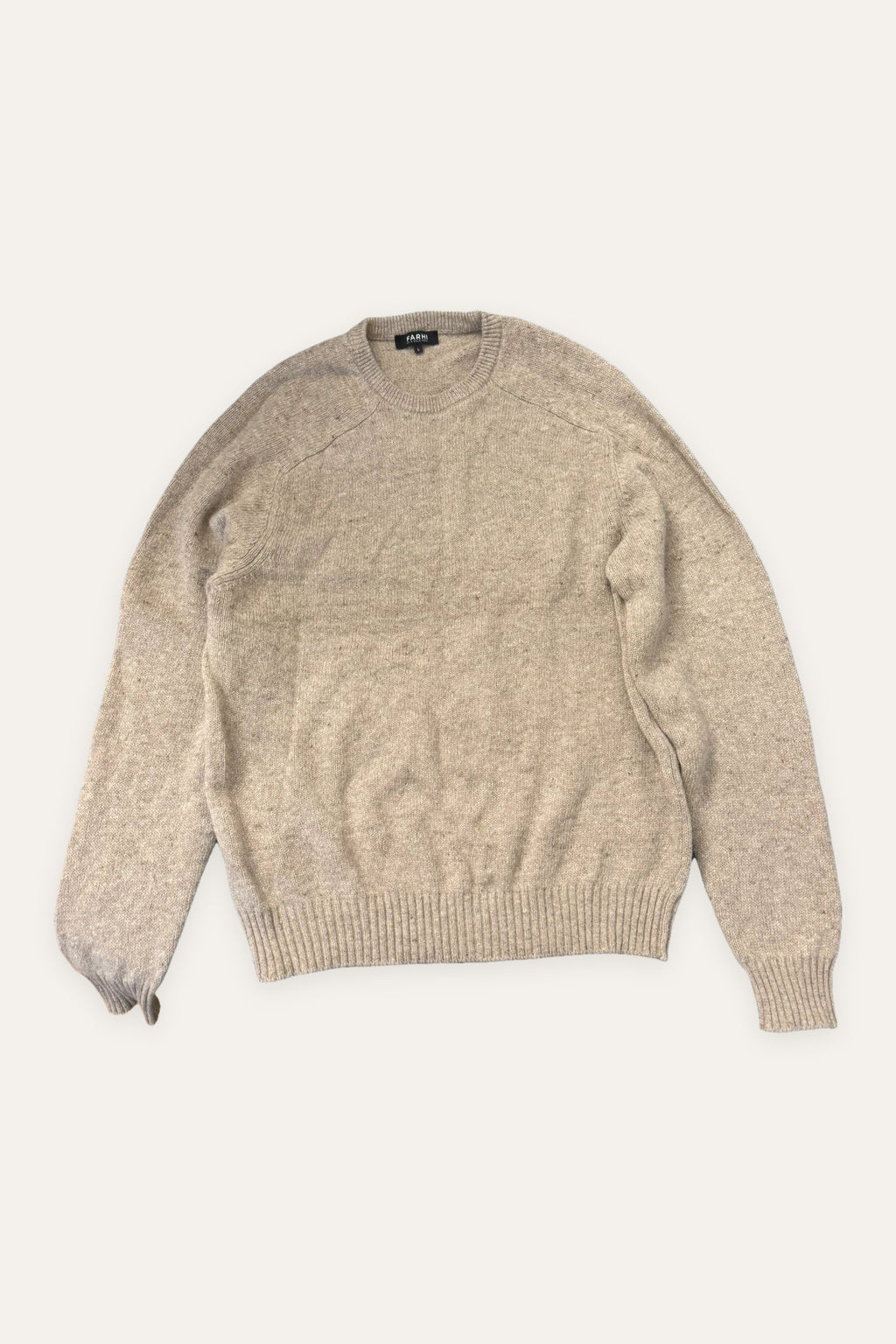 Nicole Farhi beige wool cashmere sweater