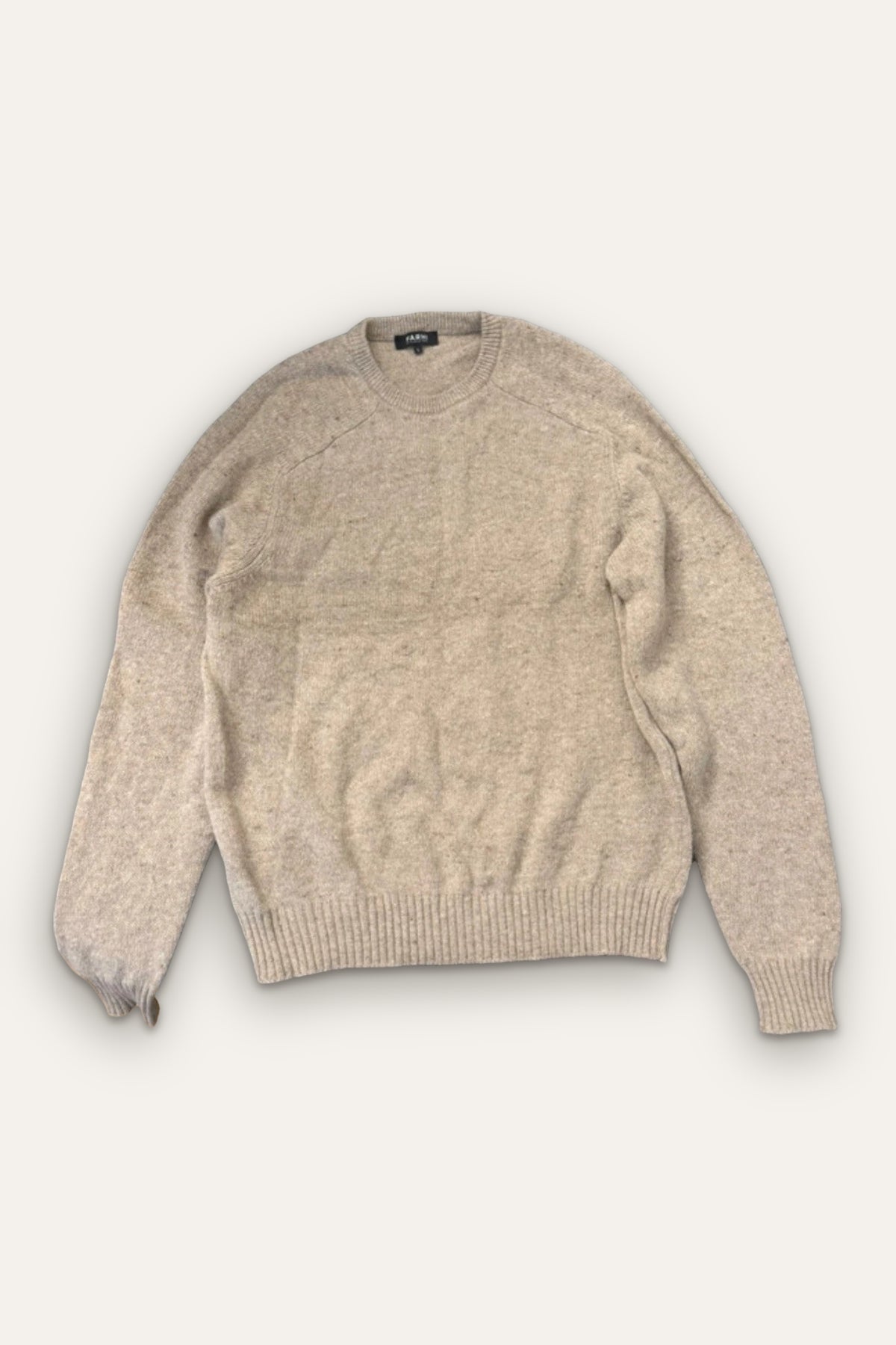 Nicole Farhi beige lambswool cashmere blend sweater