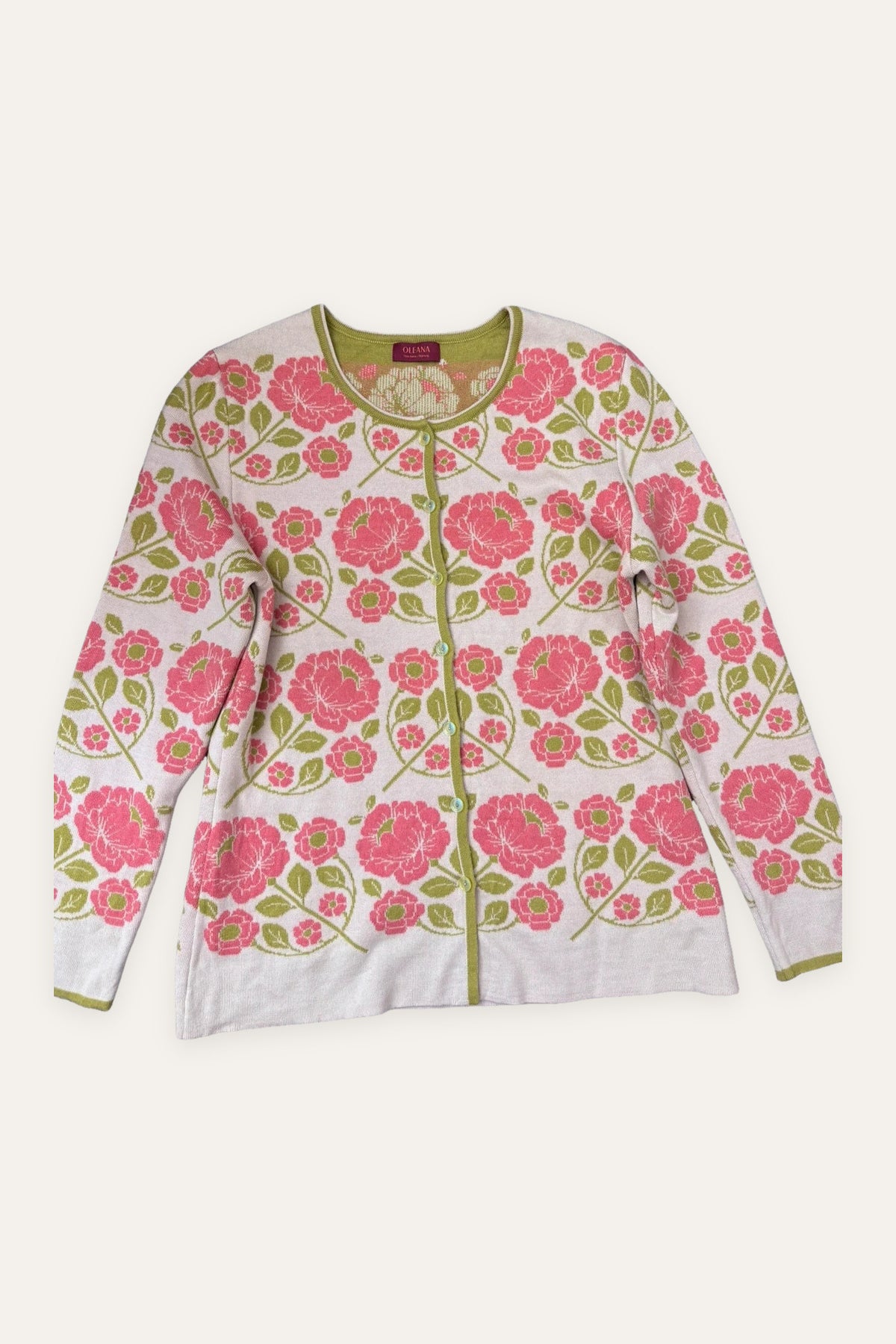 Oleana made in Norway wool silk cardigan