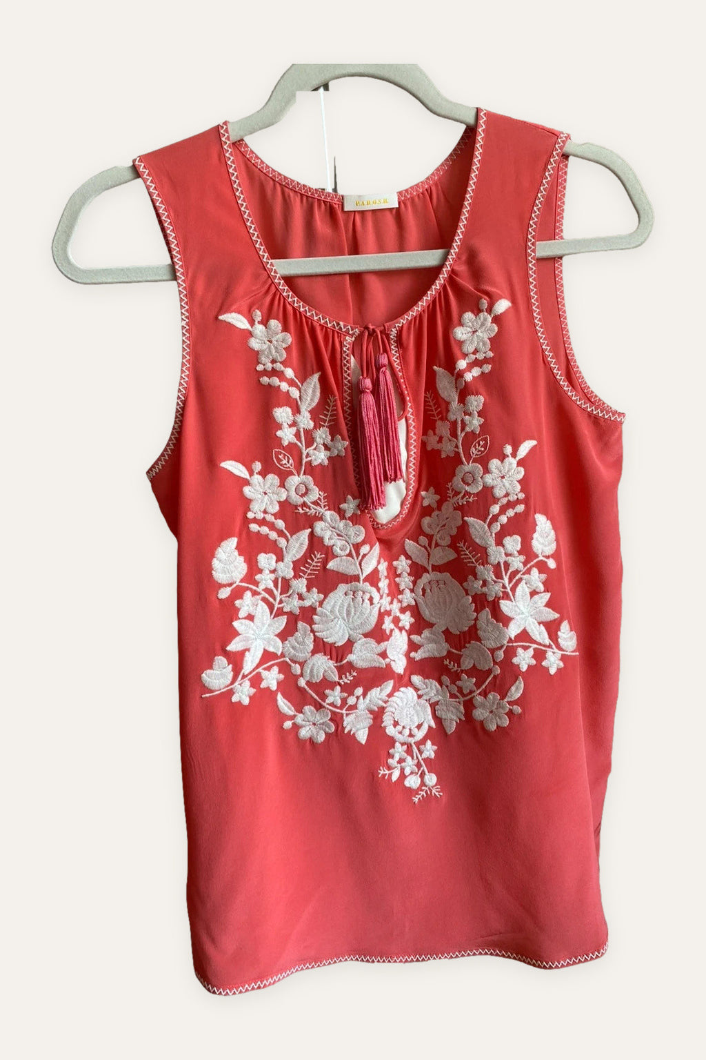 P.A.R.O.S.H. silk embroidered top