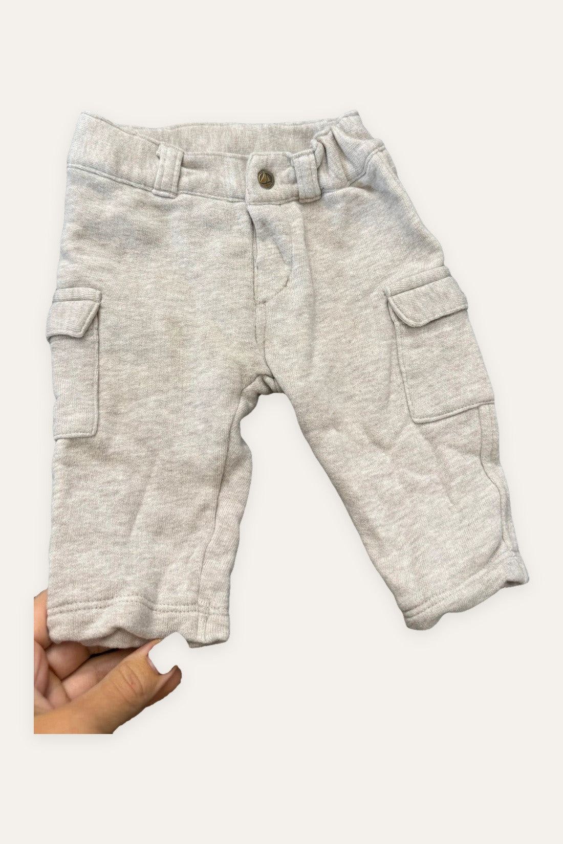 Petit Bateau beige cotton pants