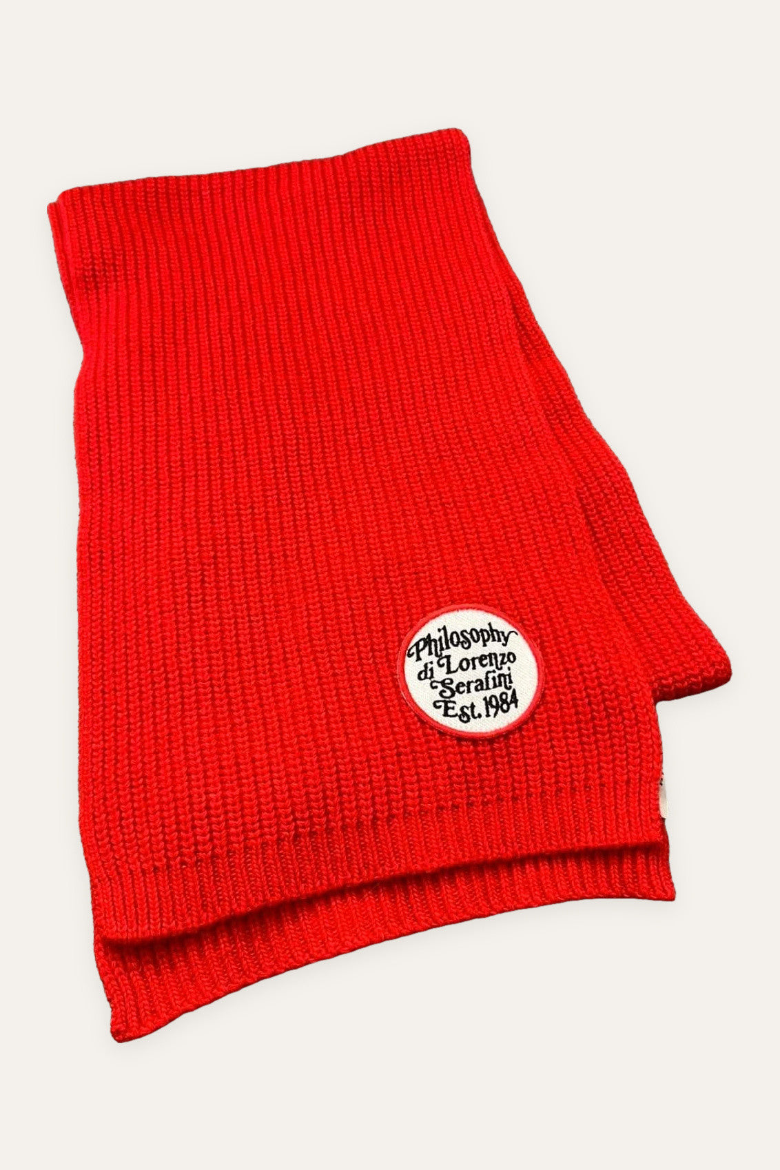 Philosophy by Lorenzo Serafini new red wool scarf