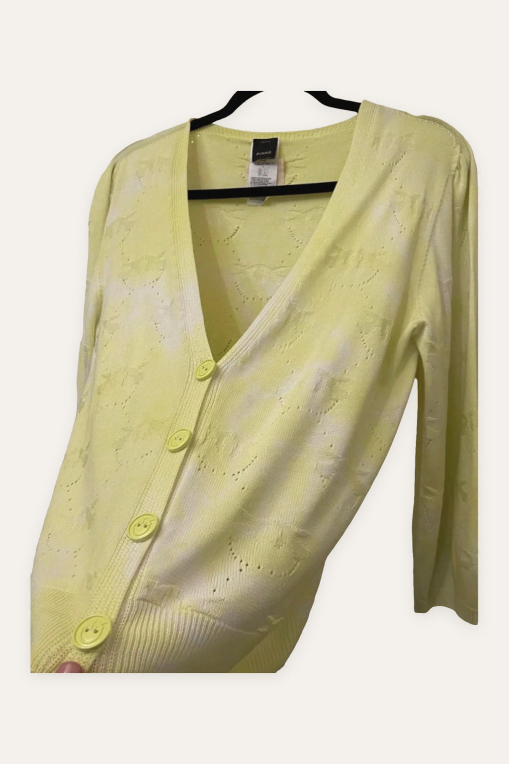 Pinko viscose monogram cardigan