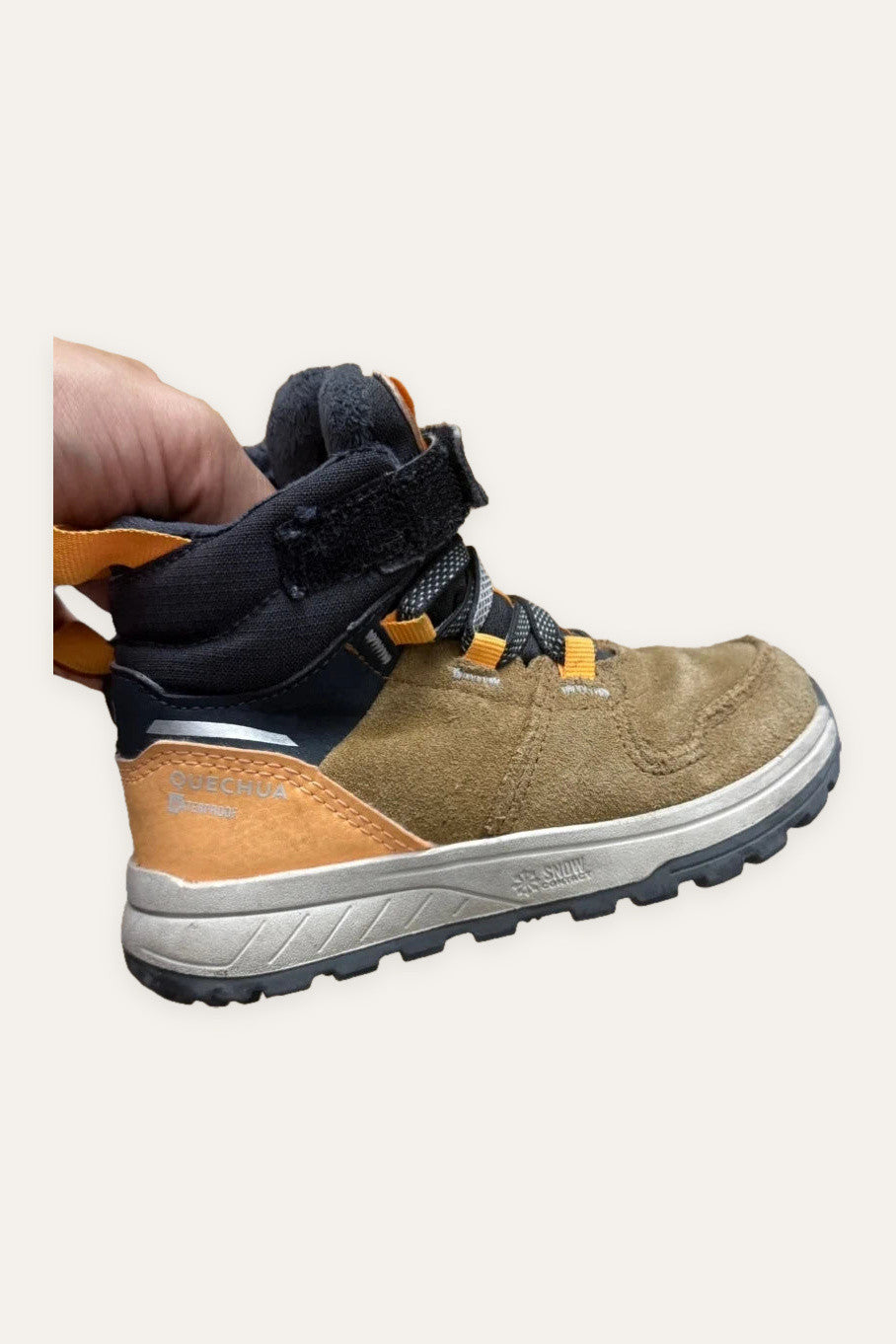 Quechua beige suede warm winter boots
