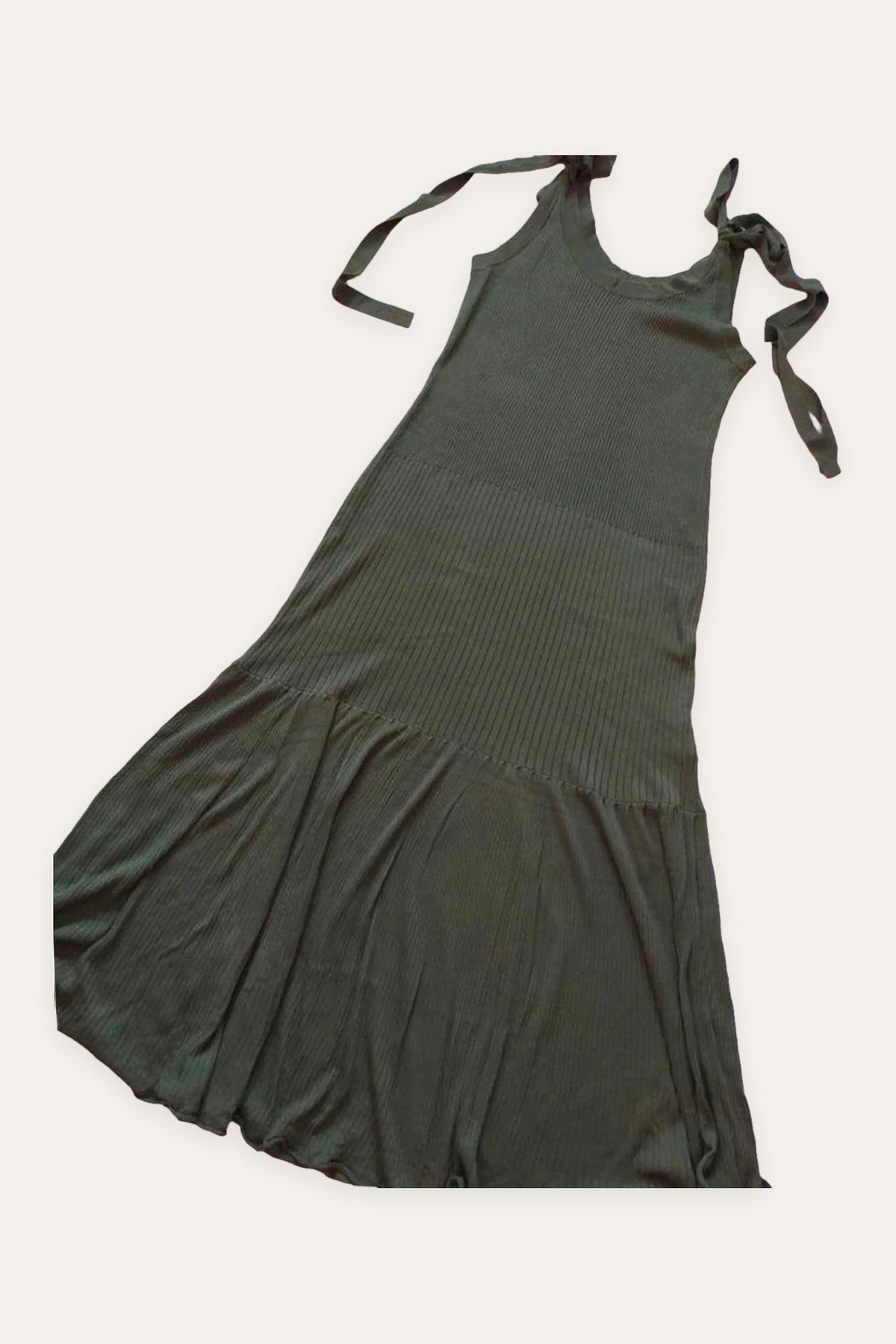Rodebjer viscose green long dress