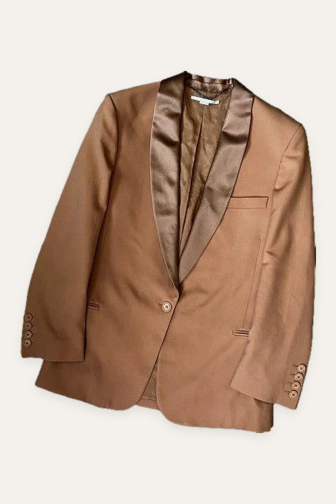 Stella McCartney brown caramel wool blazer