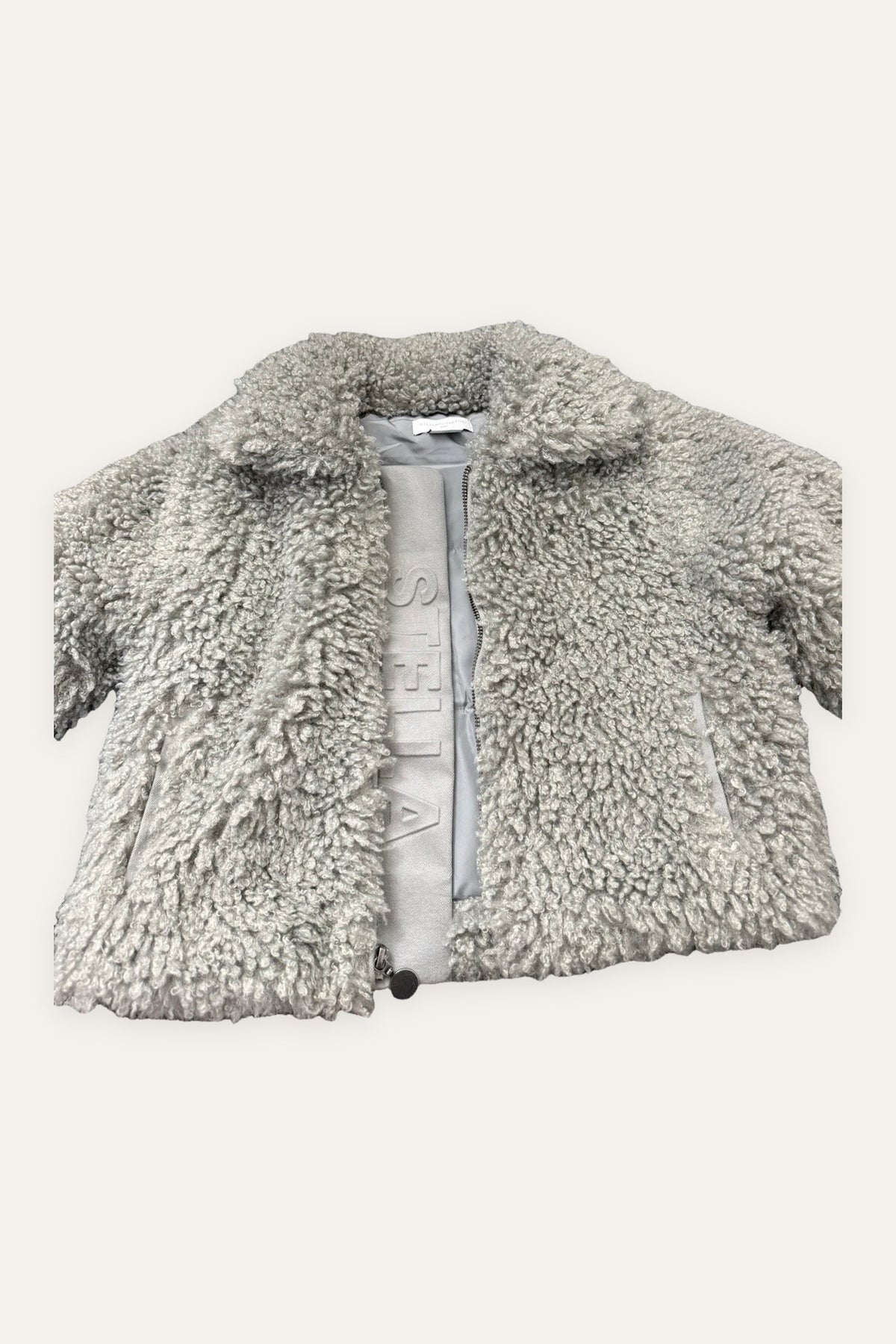 Stella McCartney new grey fur jacket