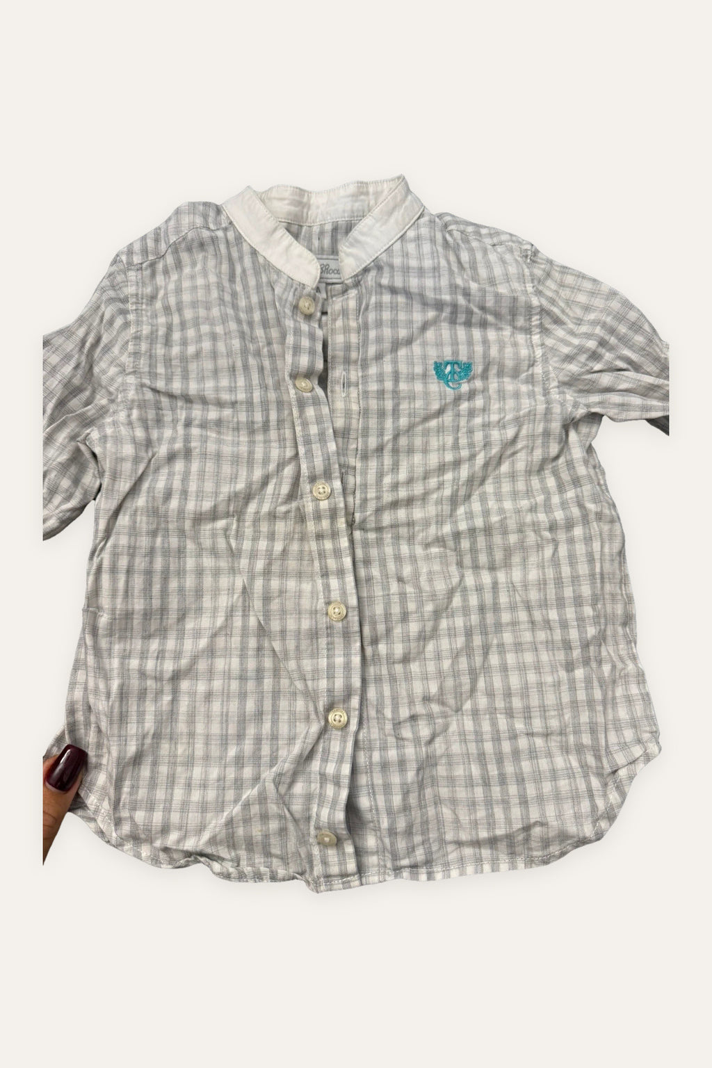 Tartine et Chocolat grey cotton shirt