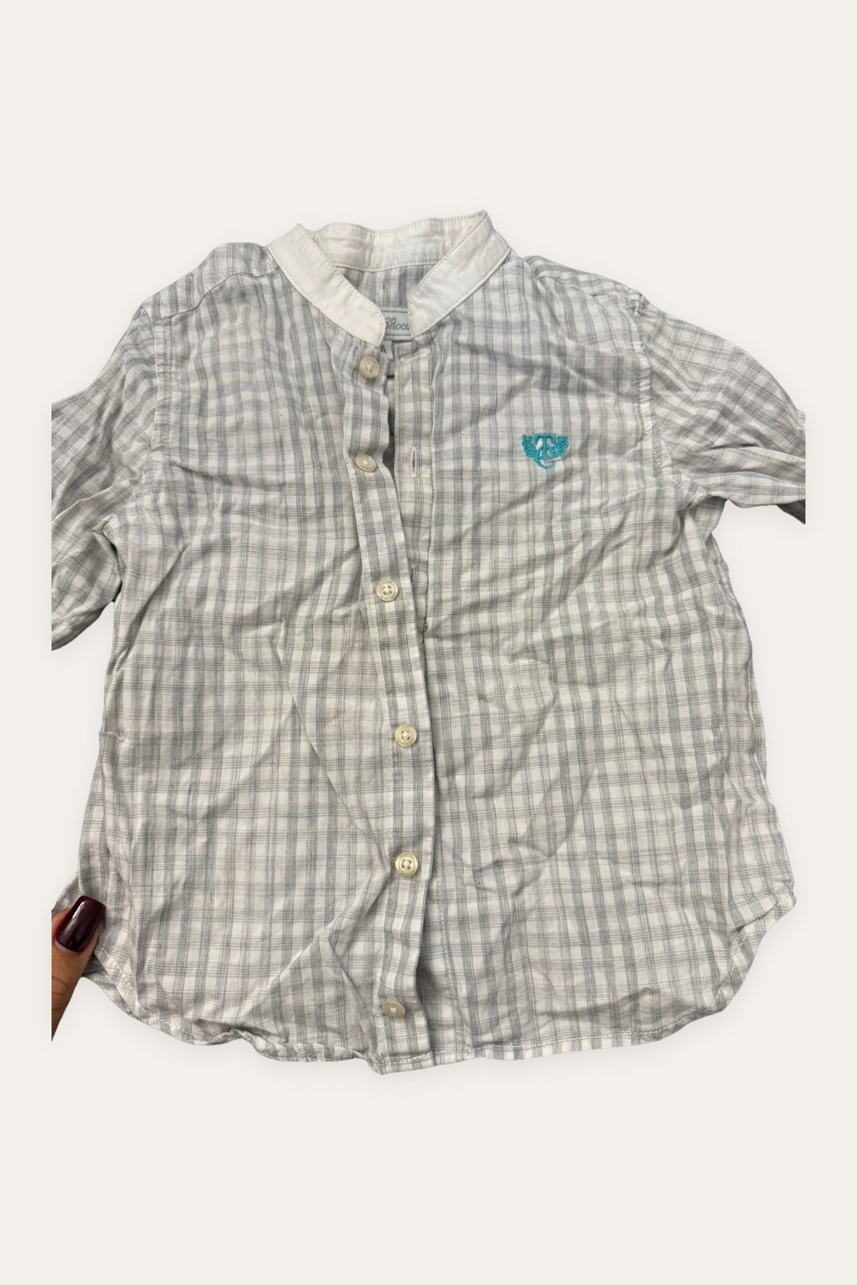 Tartine et Chocolat grey cotton shirt