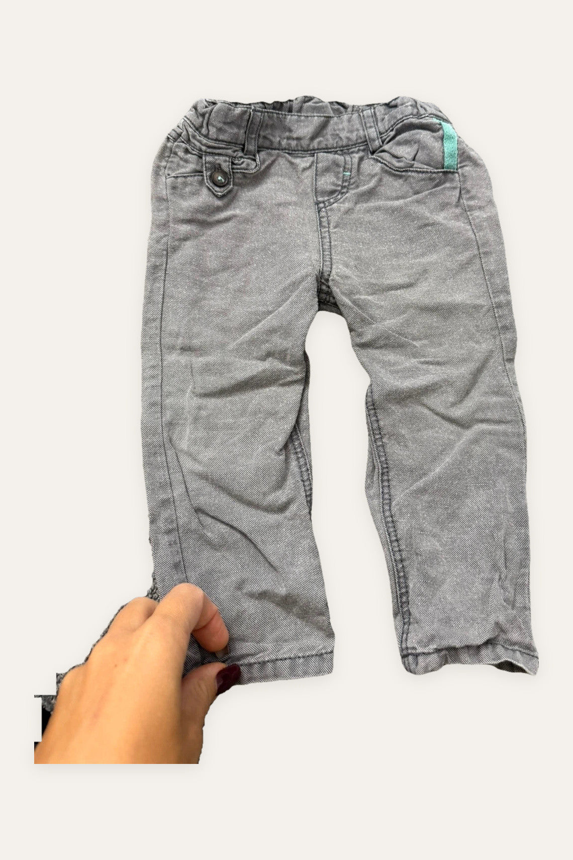 Tartine et Chocolat grey linen cotton pants