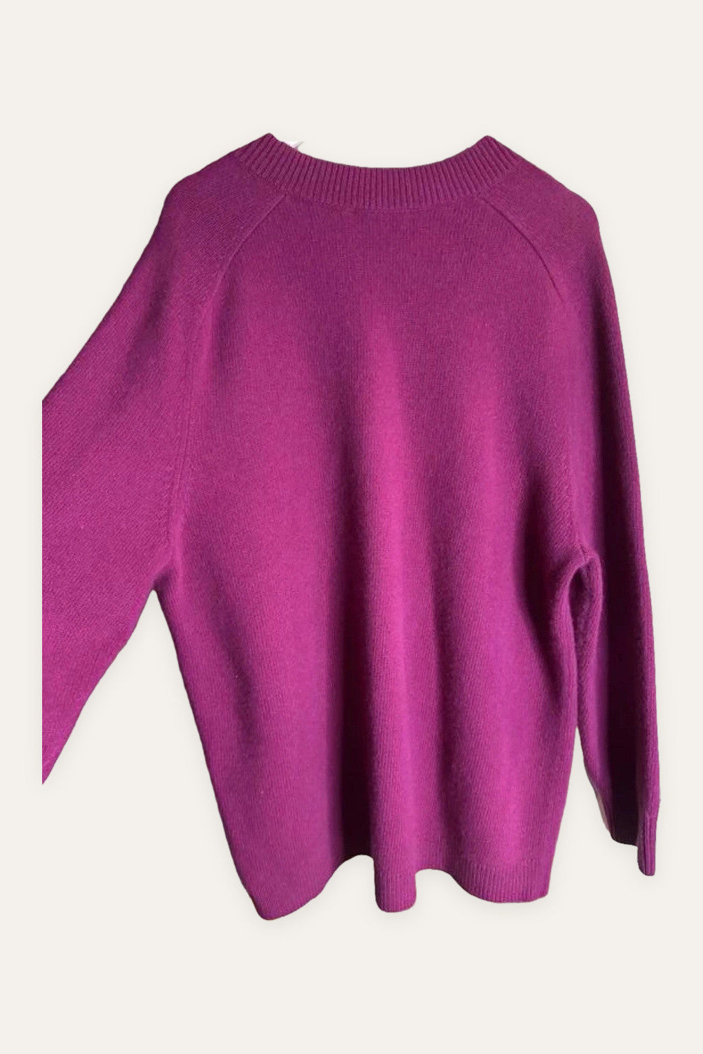 Theory fuchsia 100% cashmere jumper sweater