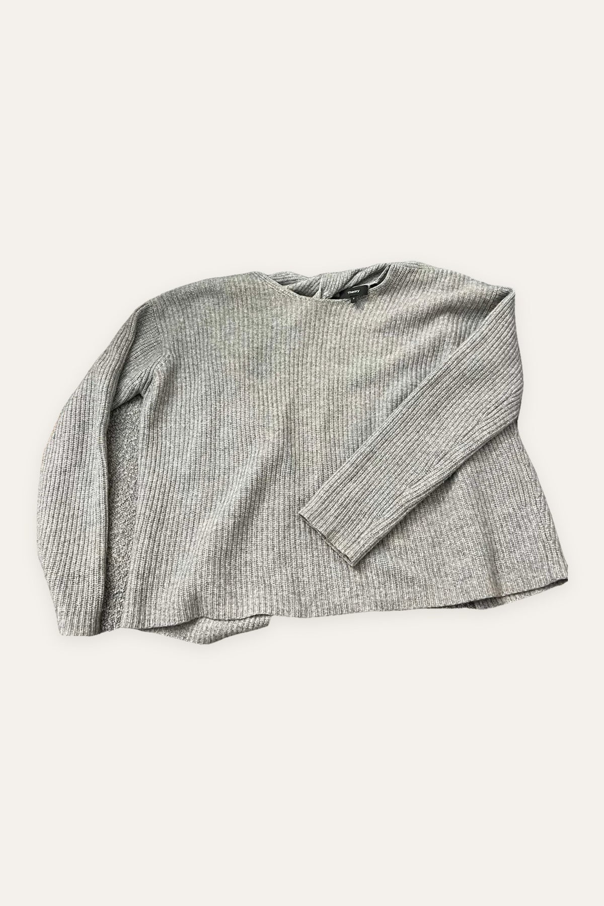 Theory grey cashmere top sweater