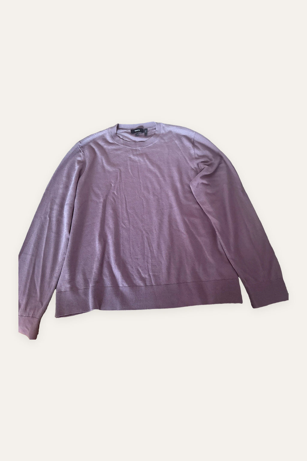 Theory new dusty lilac wool jumper