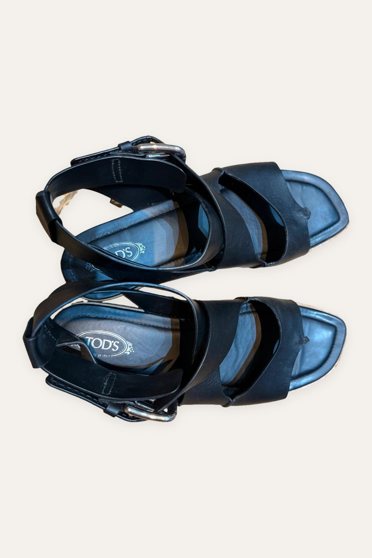 Tod's black sandals