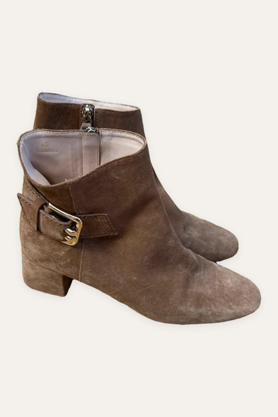 Tod's brown suede ankle boots