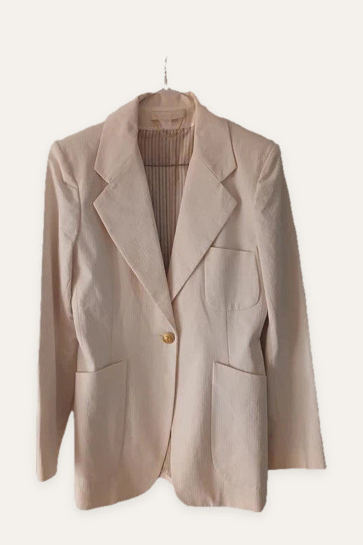 Vanessa Bruno cream cotton blazer