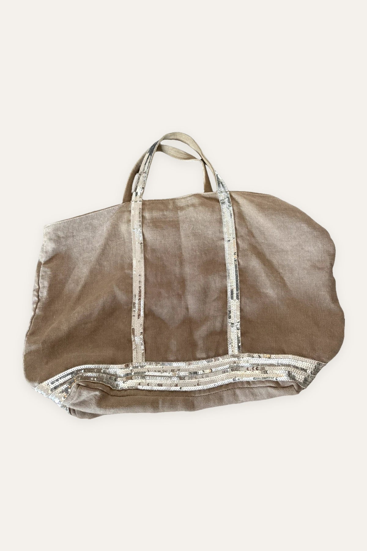 Vanessa Bruno grey linen big bag
