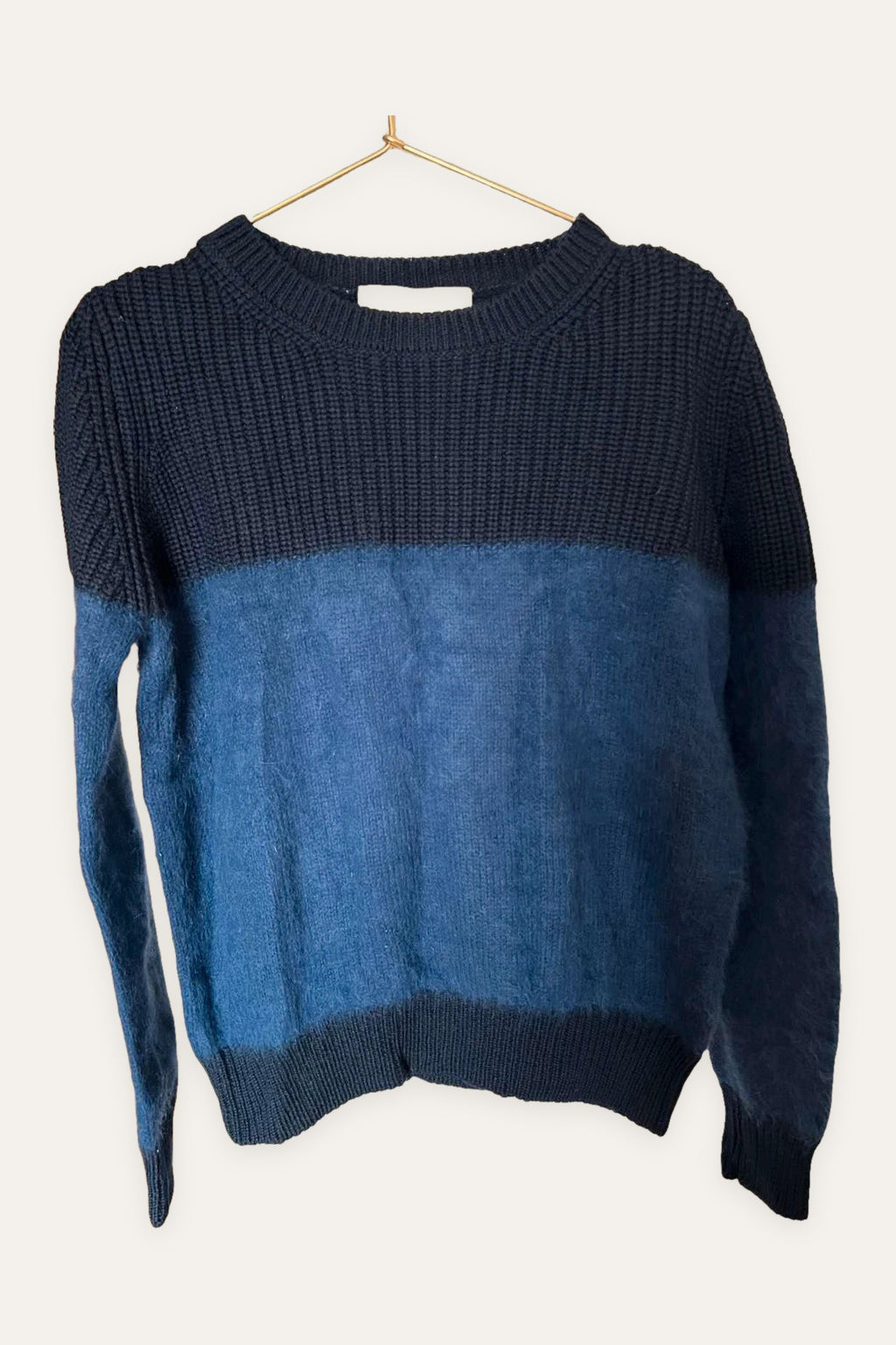 Vanessa Bruno navy blue wool angora sweater jumper