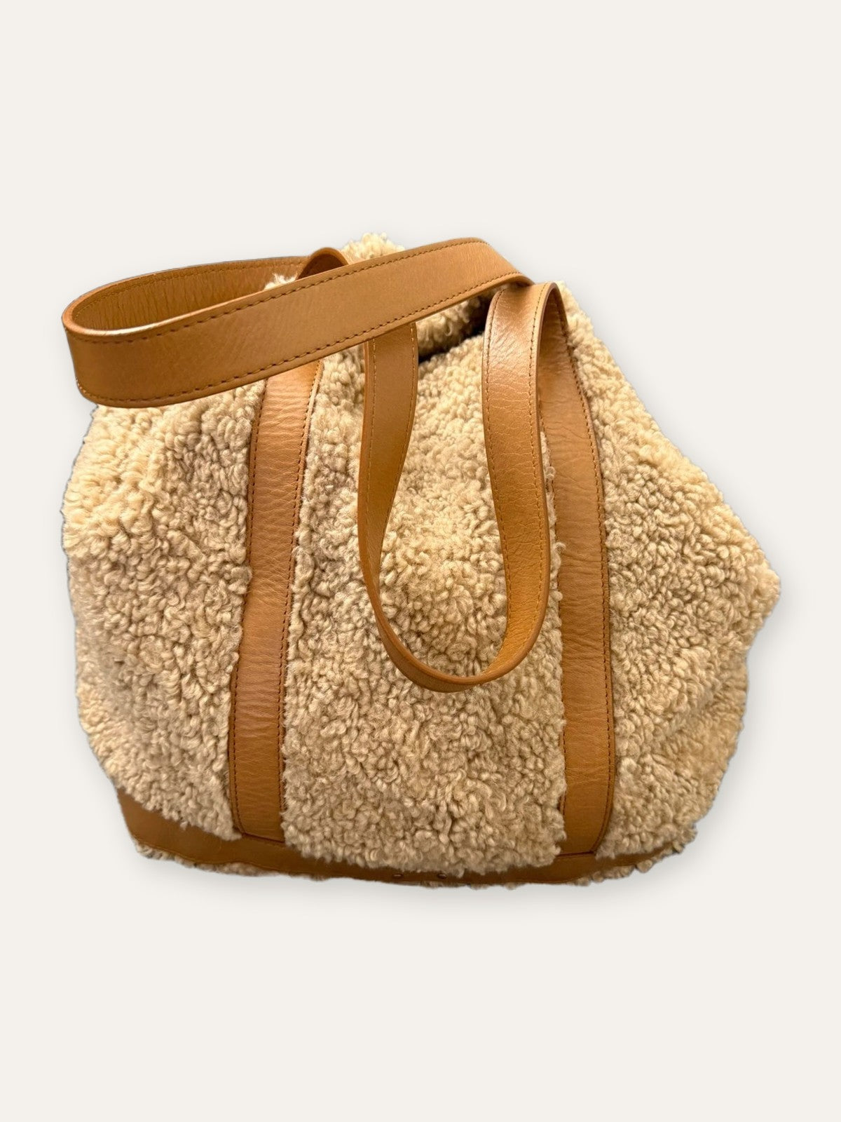 Vanessa Bruno new beige leather fur bag - view 2