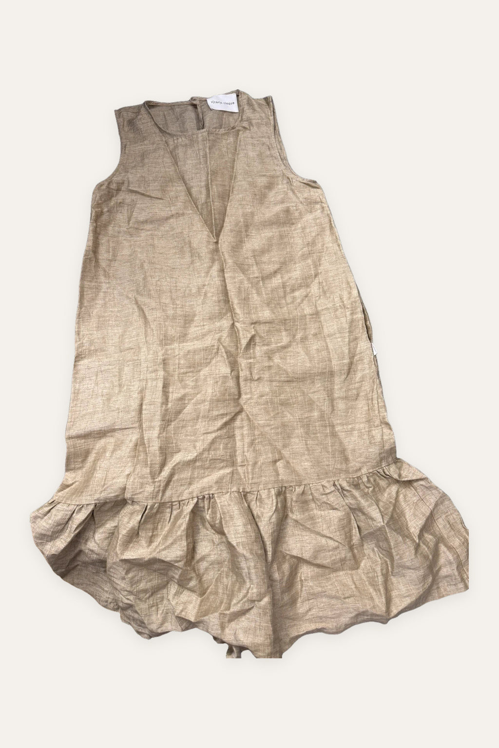 Vicario cinque linen long midi dress
