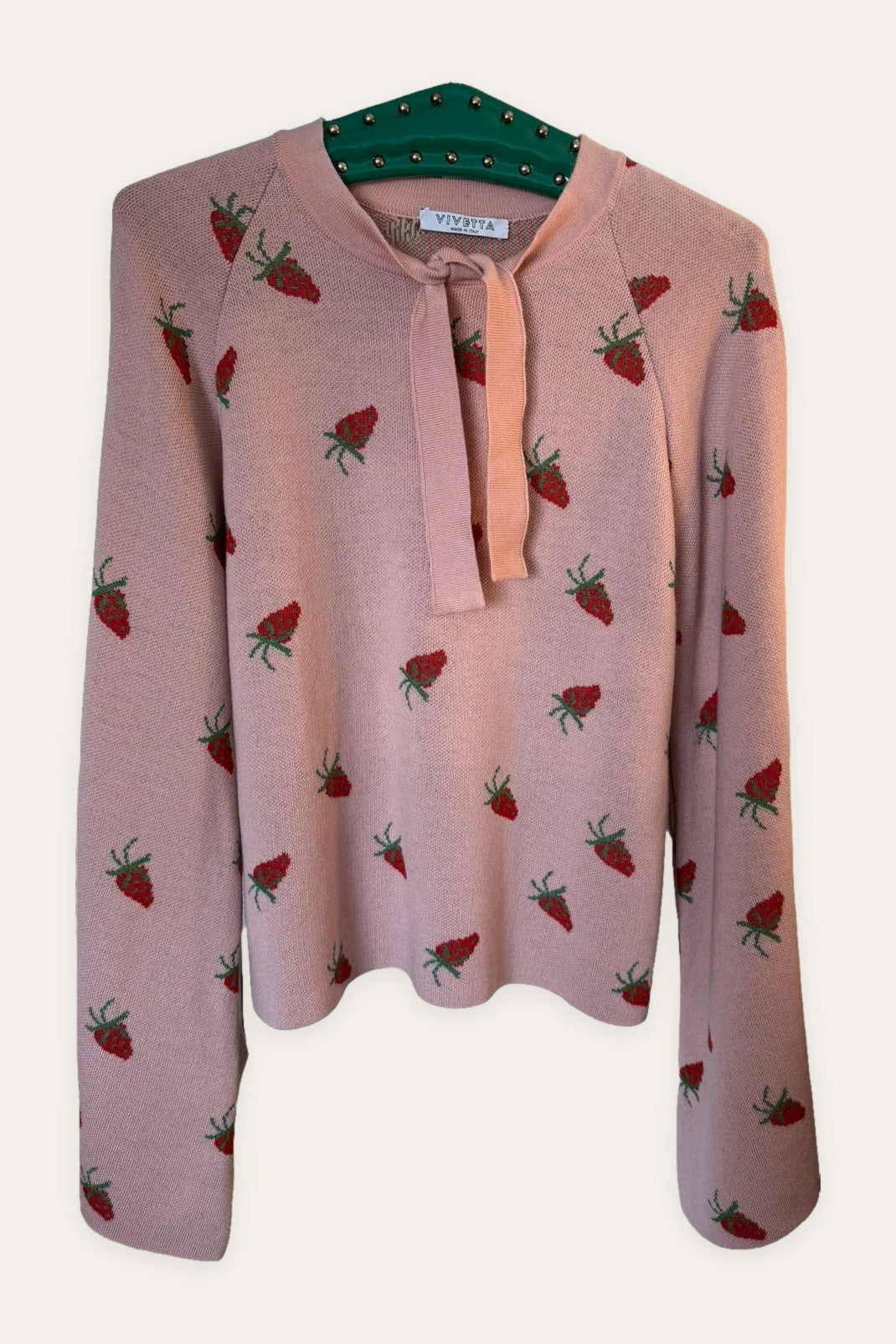 Vivetta cotton wool pink strawberry sweater